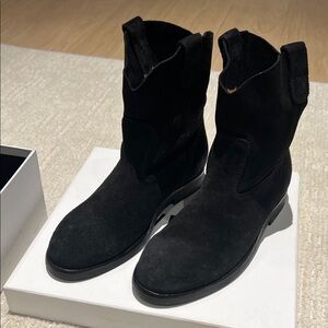 Re/Done Black Suede Women’s Camarguaise Boots 39